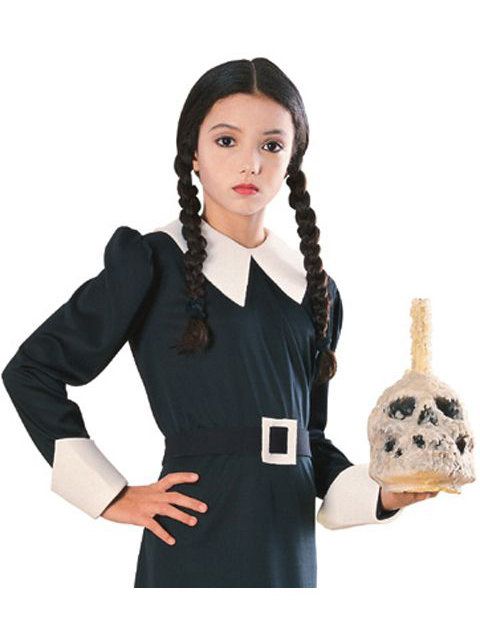 Girls’ The Addam’s Family Wednesday Wig