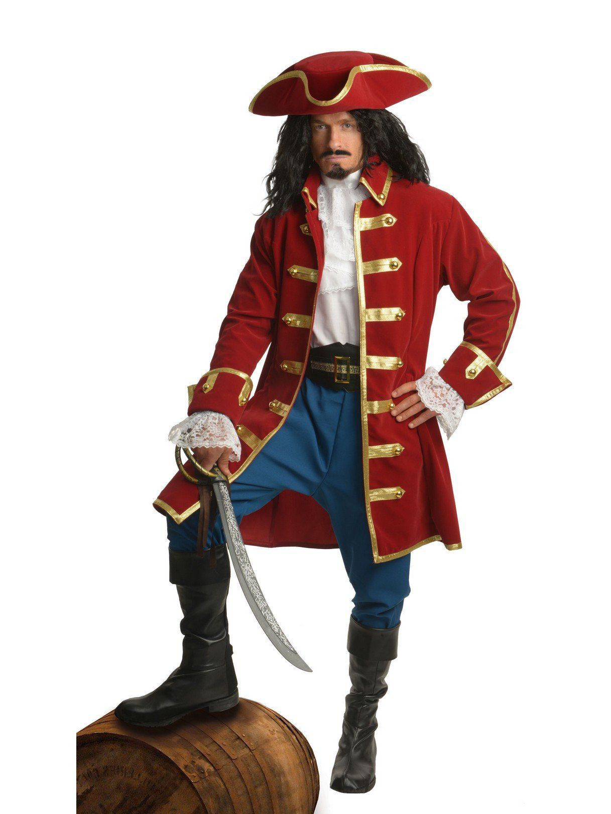 Adult Red Rum Pirate Hat