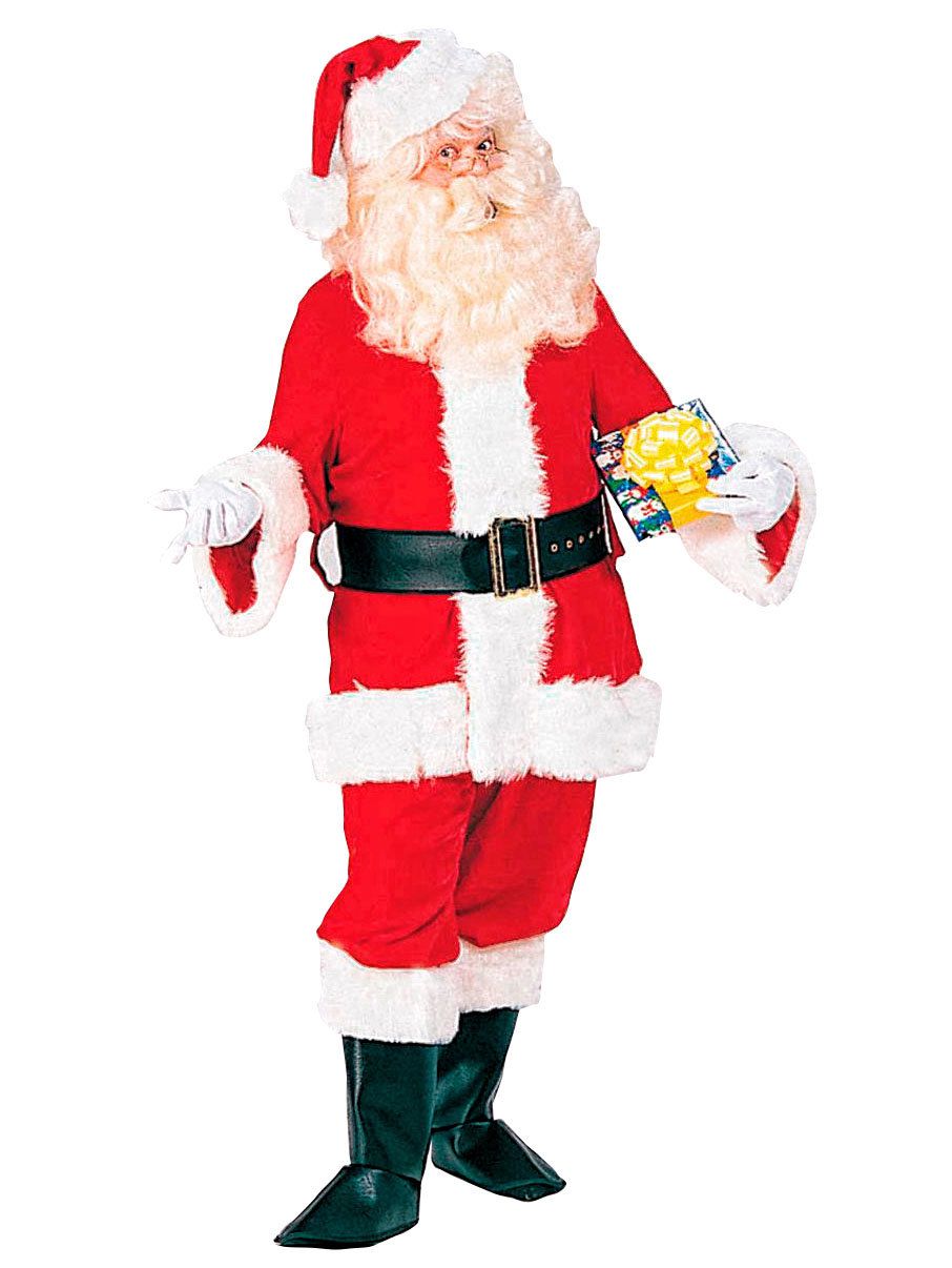 Photos - Fancy Dress Rubies II Adult Deluxe Velveteen Santa Suit - 2XL Multicolor