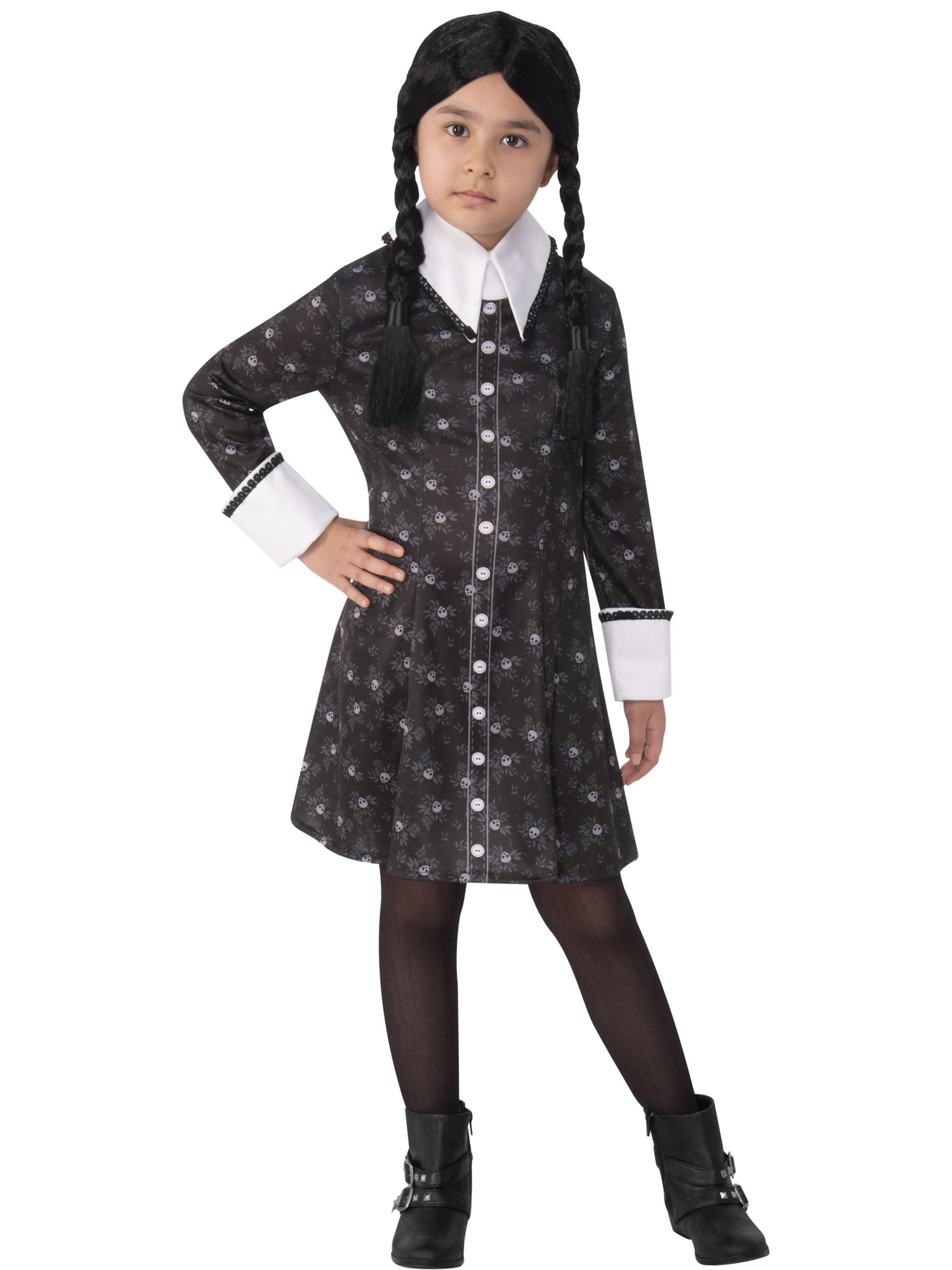 Kids Addams Family Wednesday Costume