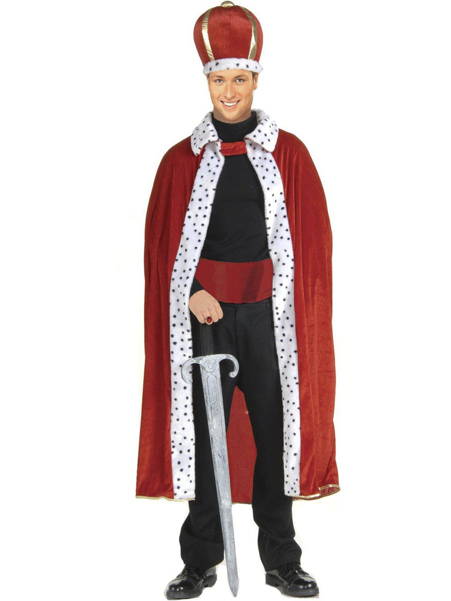 Purple King Robe and Crown Set Adult Costume by Forum 61300 Costumania ...