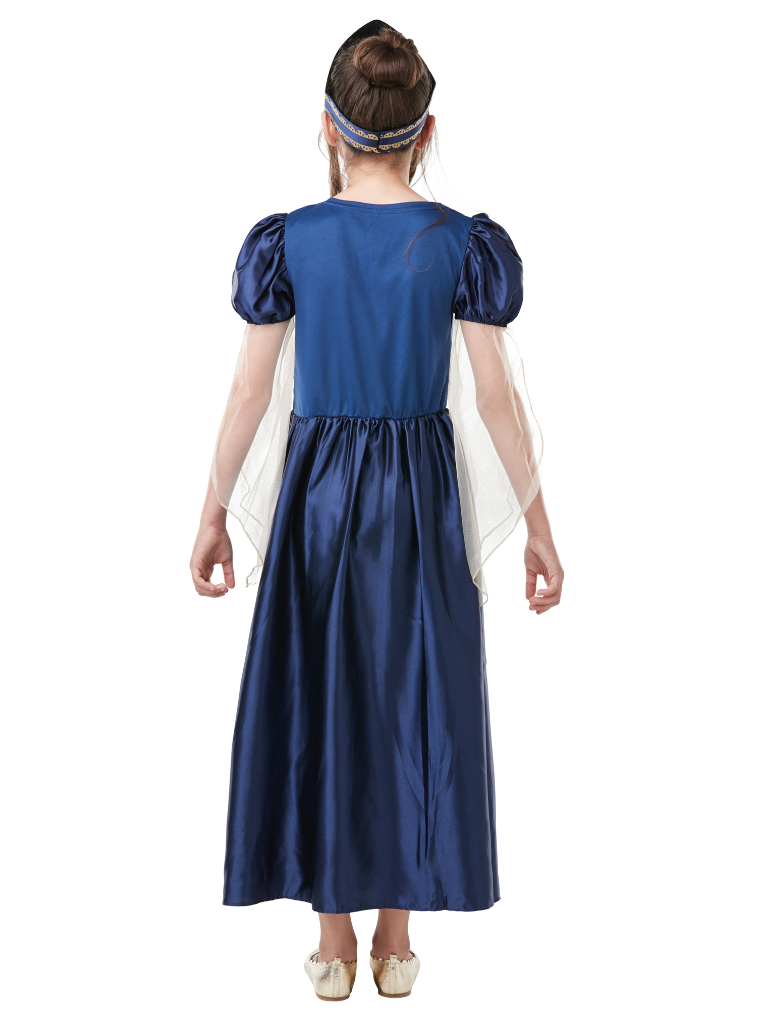 Girls Renaissance Princess Royalty Tudor Medieval Fancy Dress Kids Costume - Picture 8 of 17
